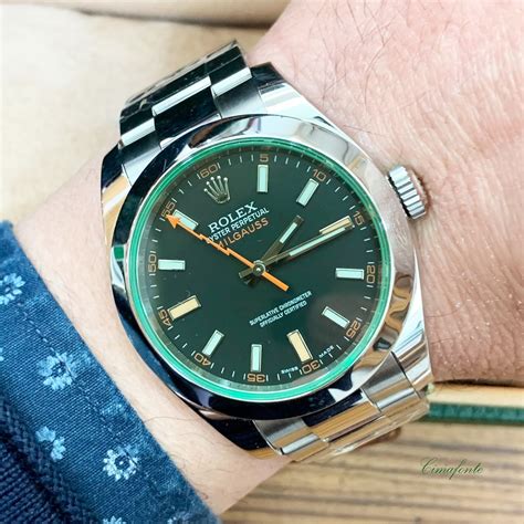 rolex milgauss vetro verde usato|Acquista Rolex Milgauss su Chrono24.